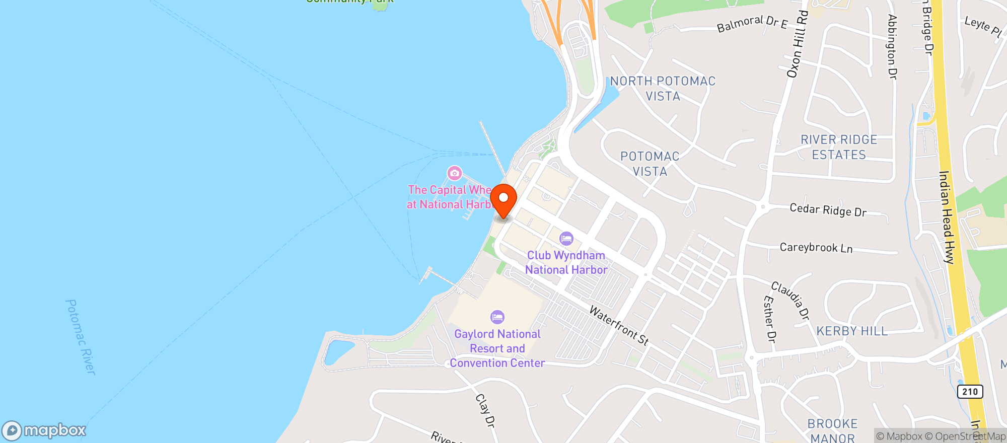 Map showing Westin Hotels & Resorts
