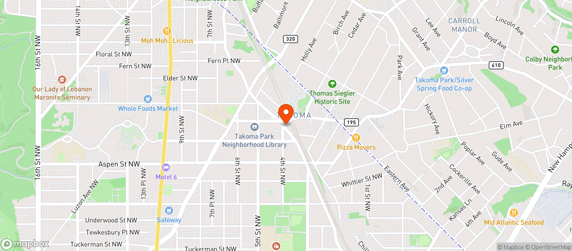 Map showing S & S Fine Wine & Spirits