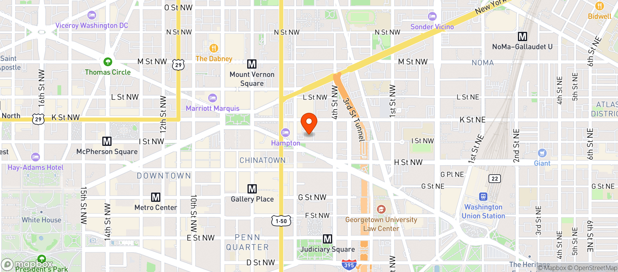 Map showing Bar Chinois