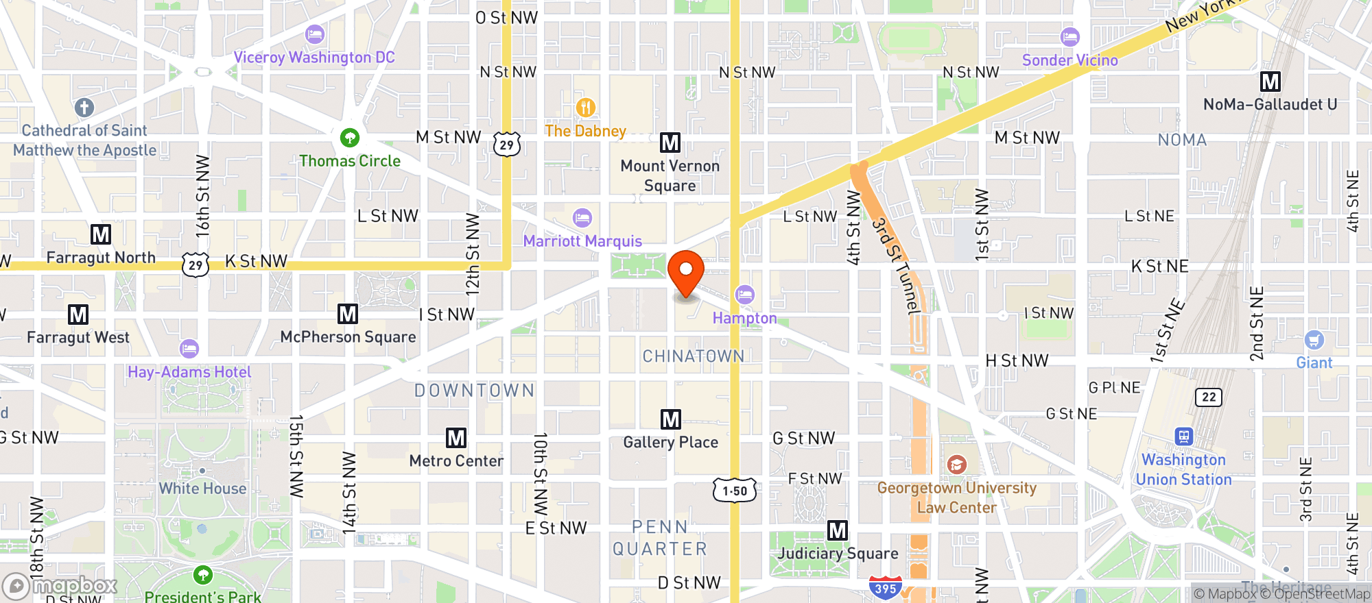 Map showing Foxtrot - Mt. Vernon Triangle