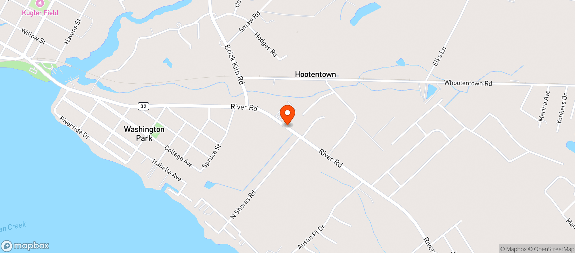 Map showing Carlie Cs Iga