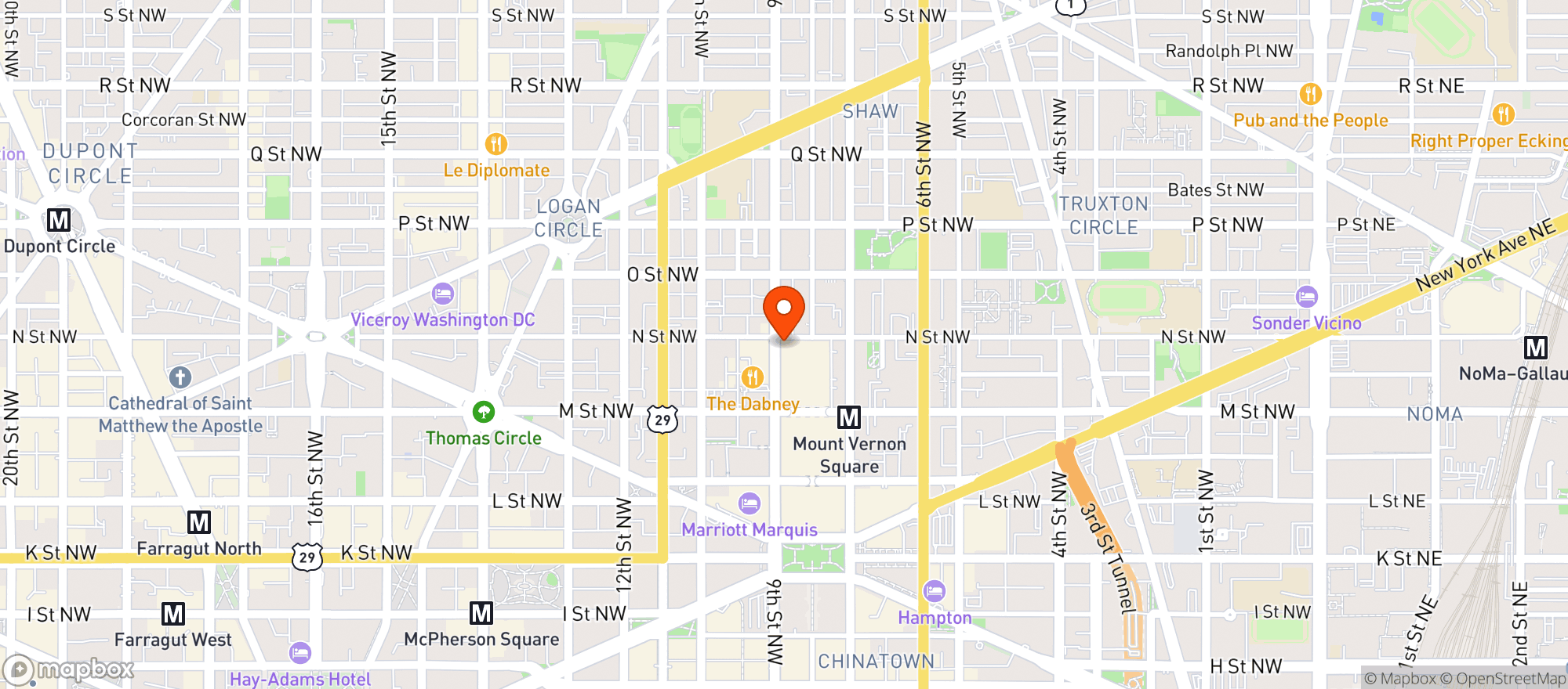 Map showing Union Kitchen Grocery