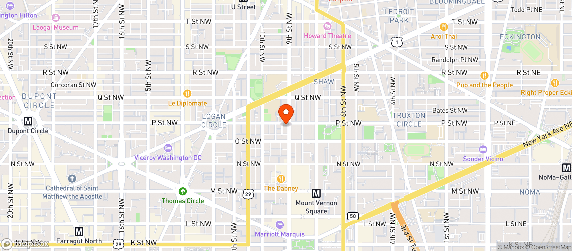 Map showing Capital Wine & Spirits