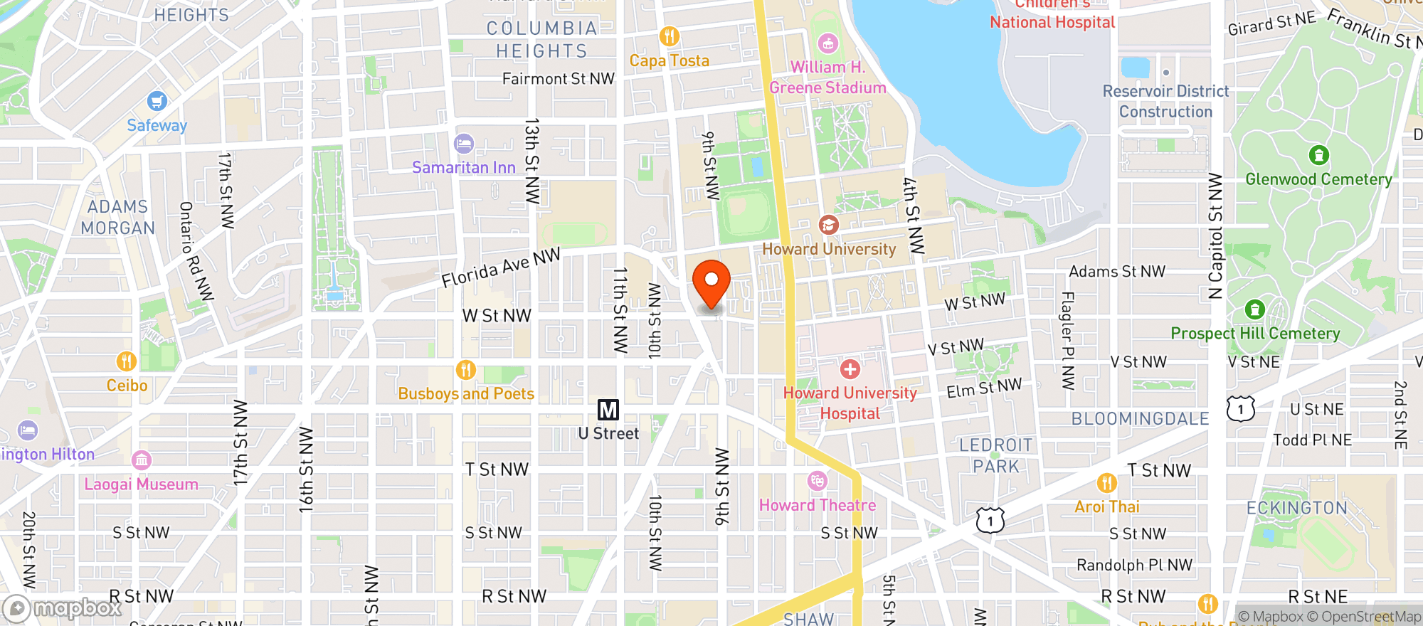 Map showing Whole Foods Market