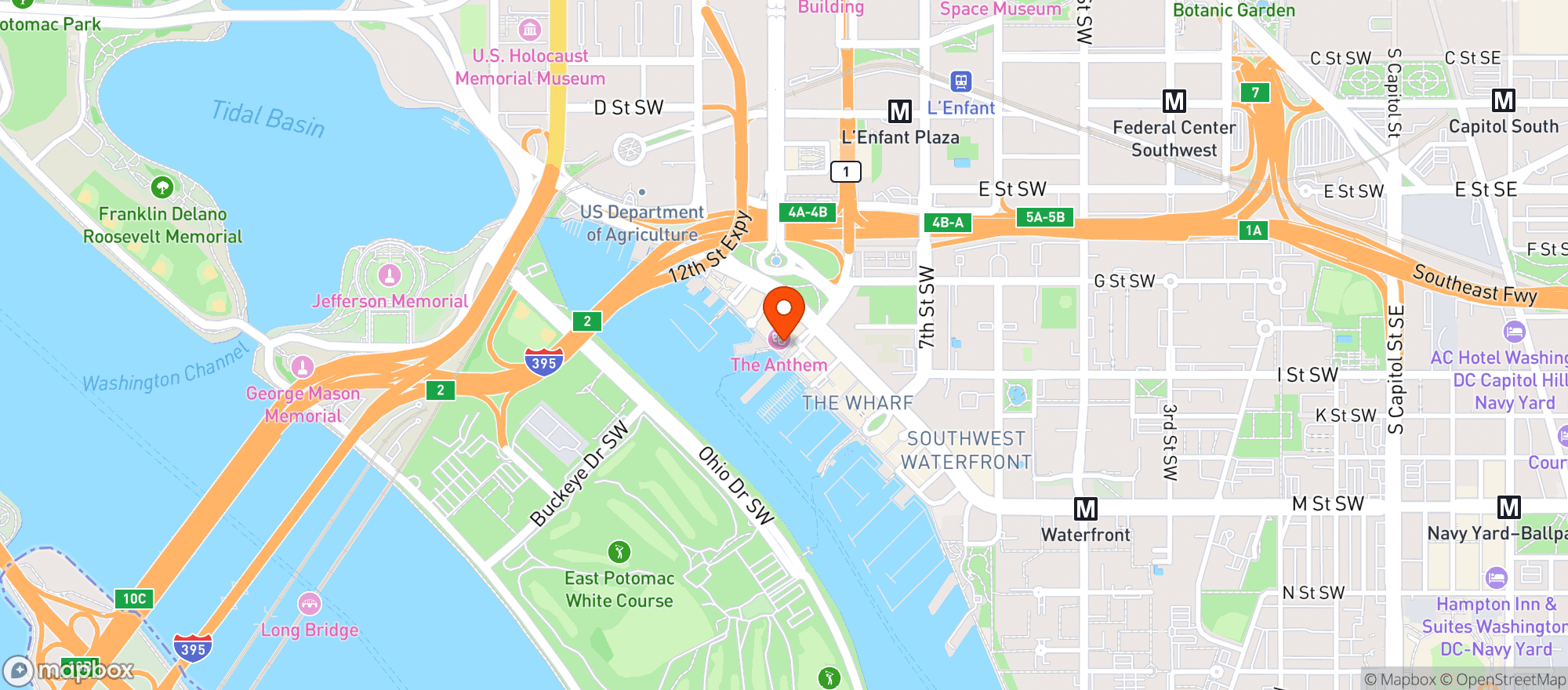 Map showing Mi Vida