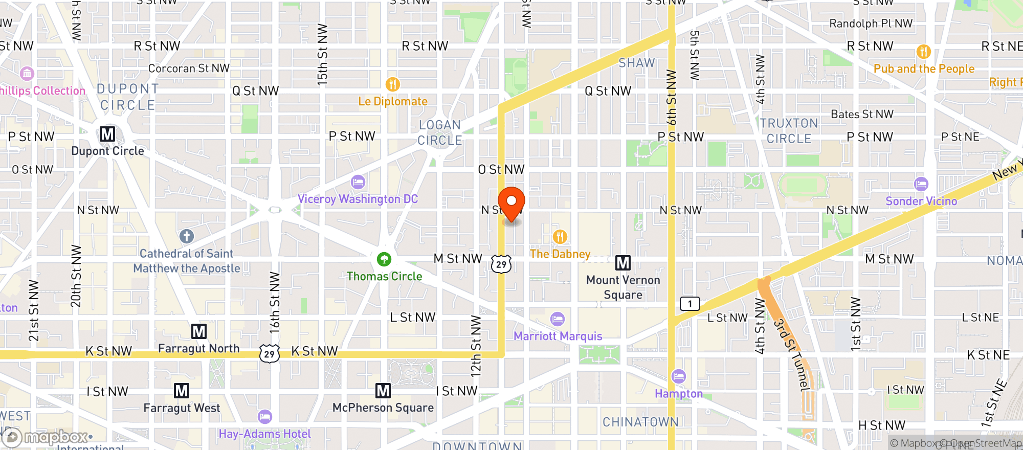 Map showing Capitol Market