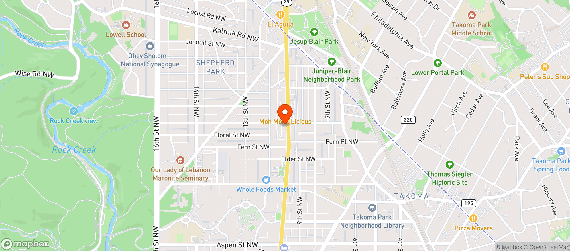 Map showing Merry Pin