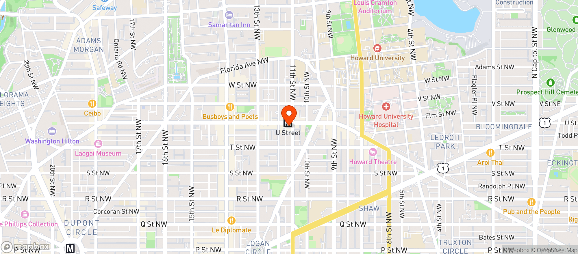 Map showing Lulus Wine Garden