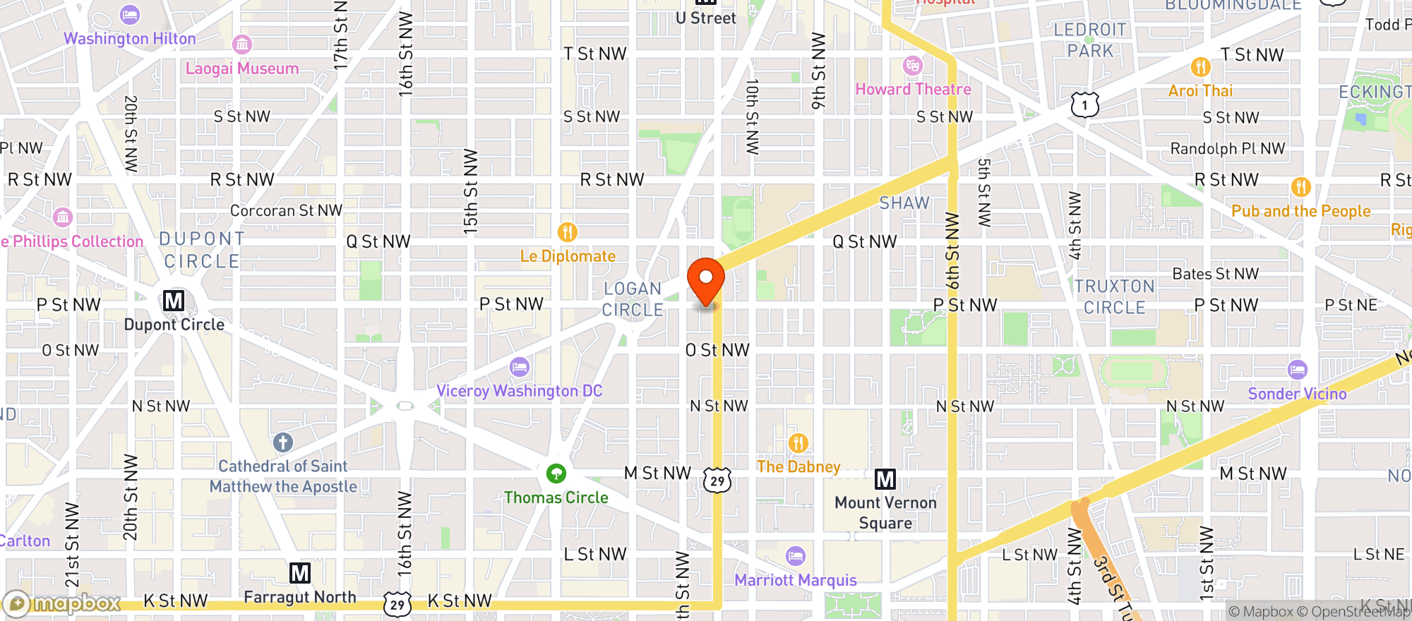 Map showing The Little Gay Pub