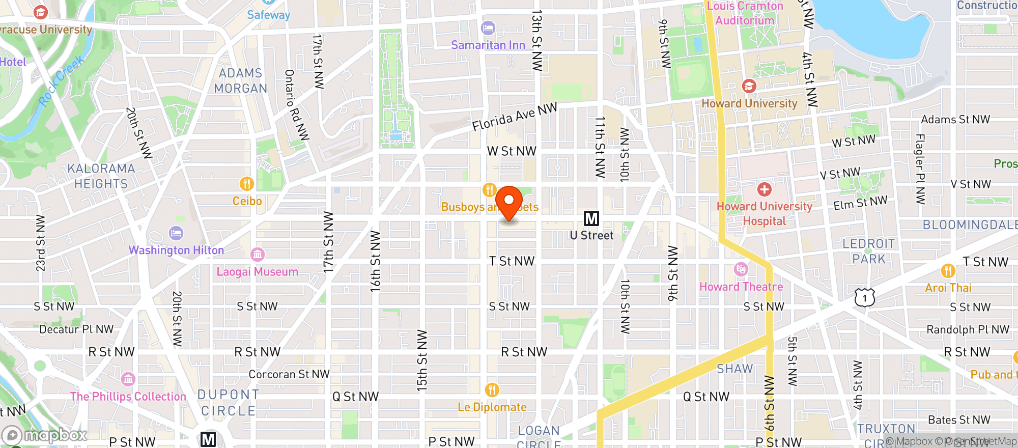 Map showing Game On