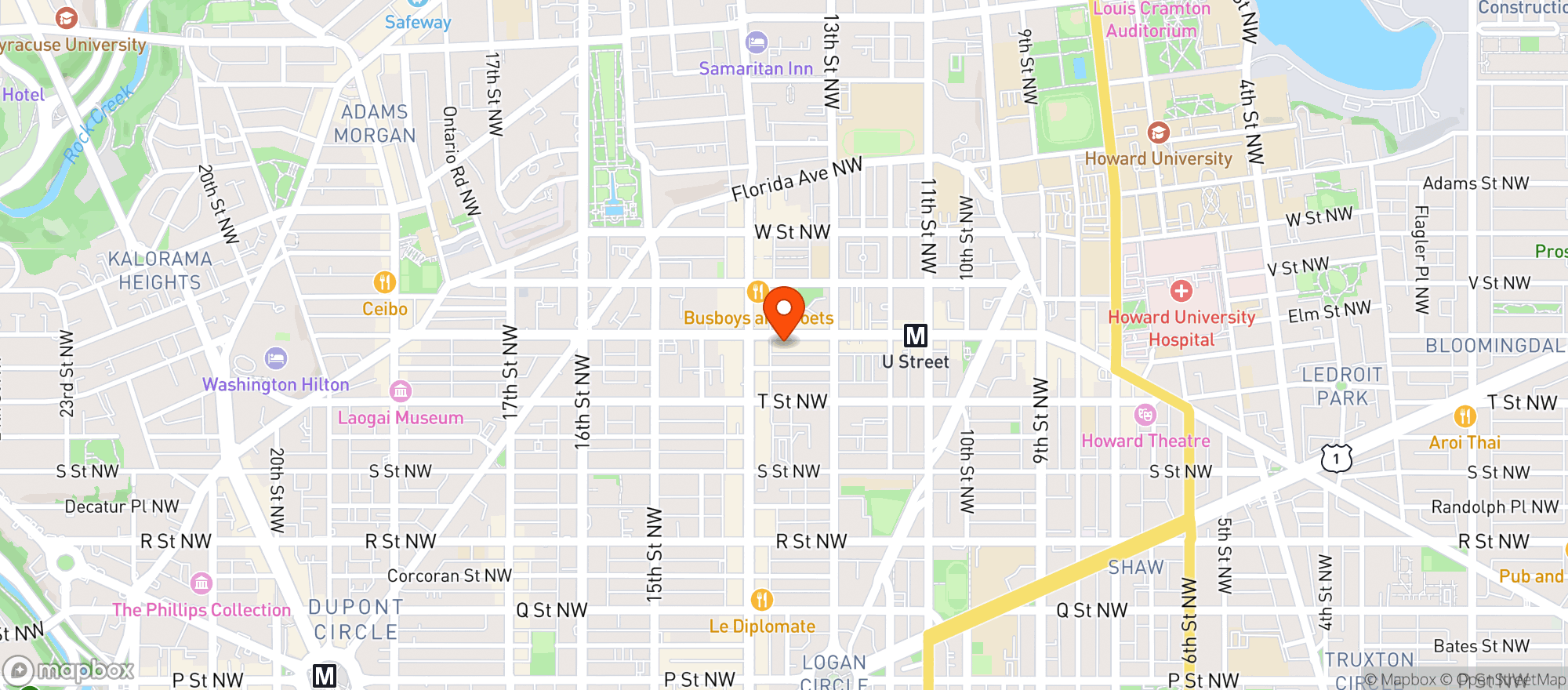 Map showing Voodoo