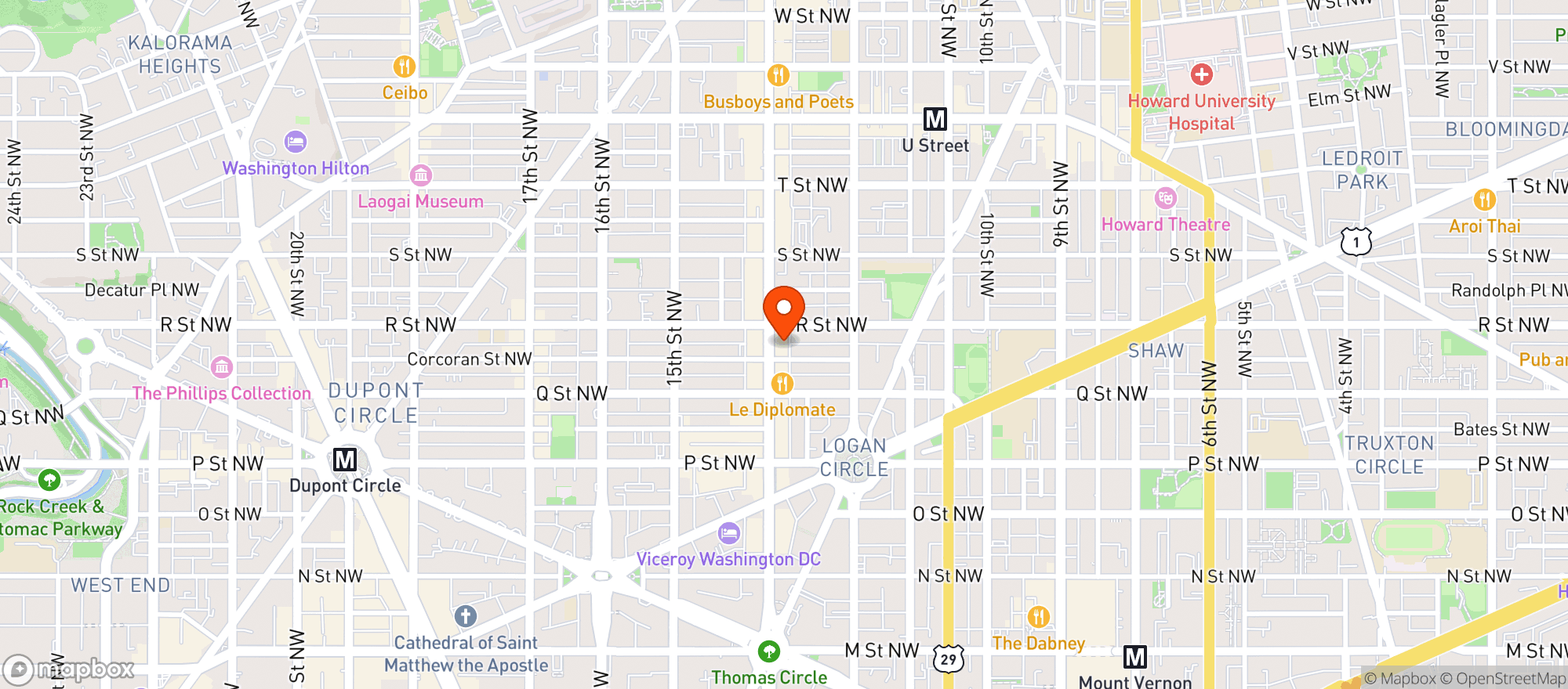 Map showing Salt & Sundry - Logan Circle