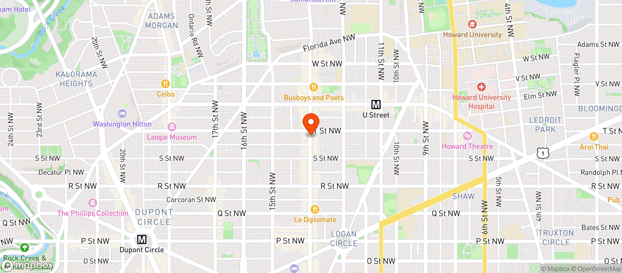 Map showing Black Cat