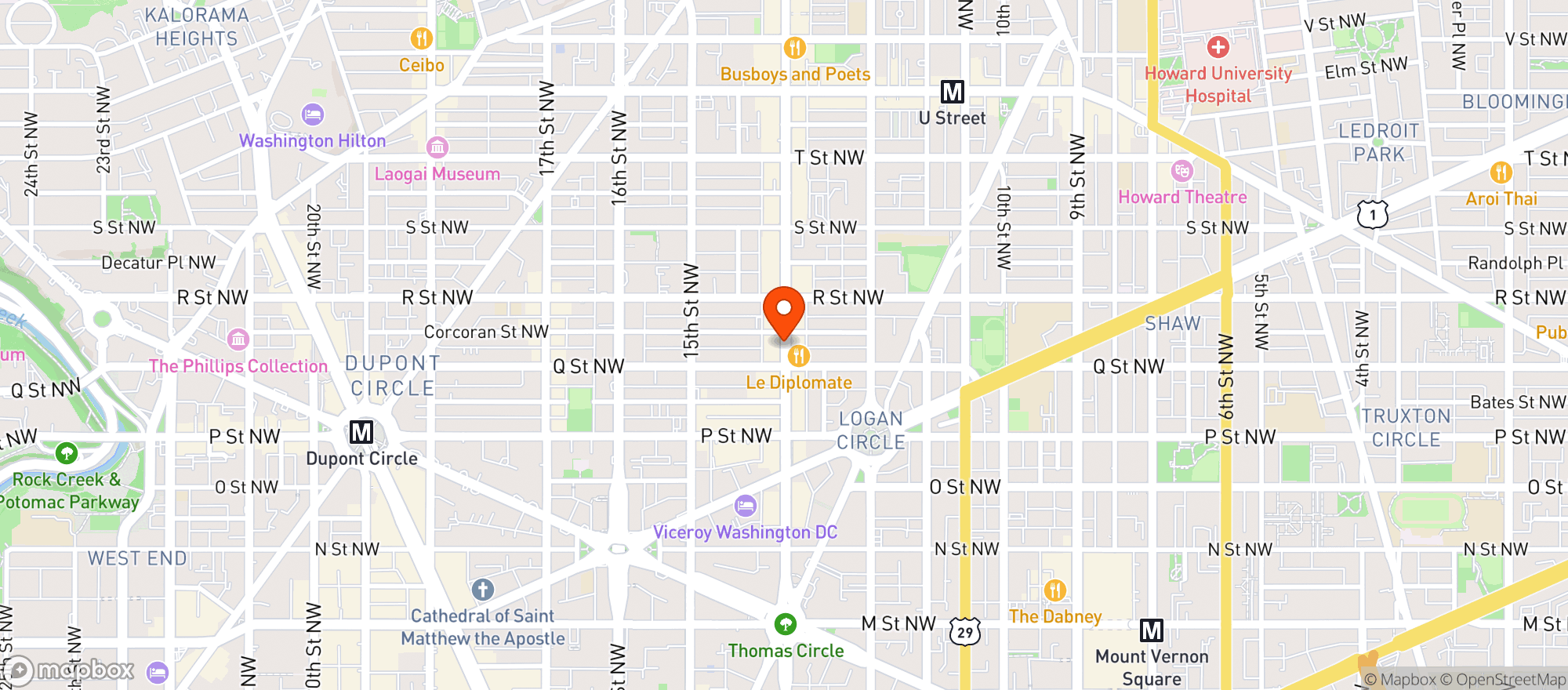 Map showing Mxdc