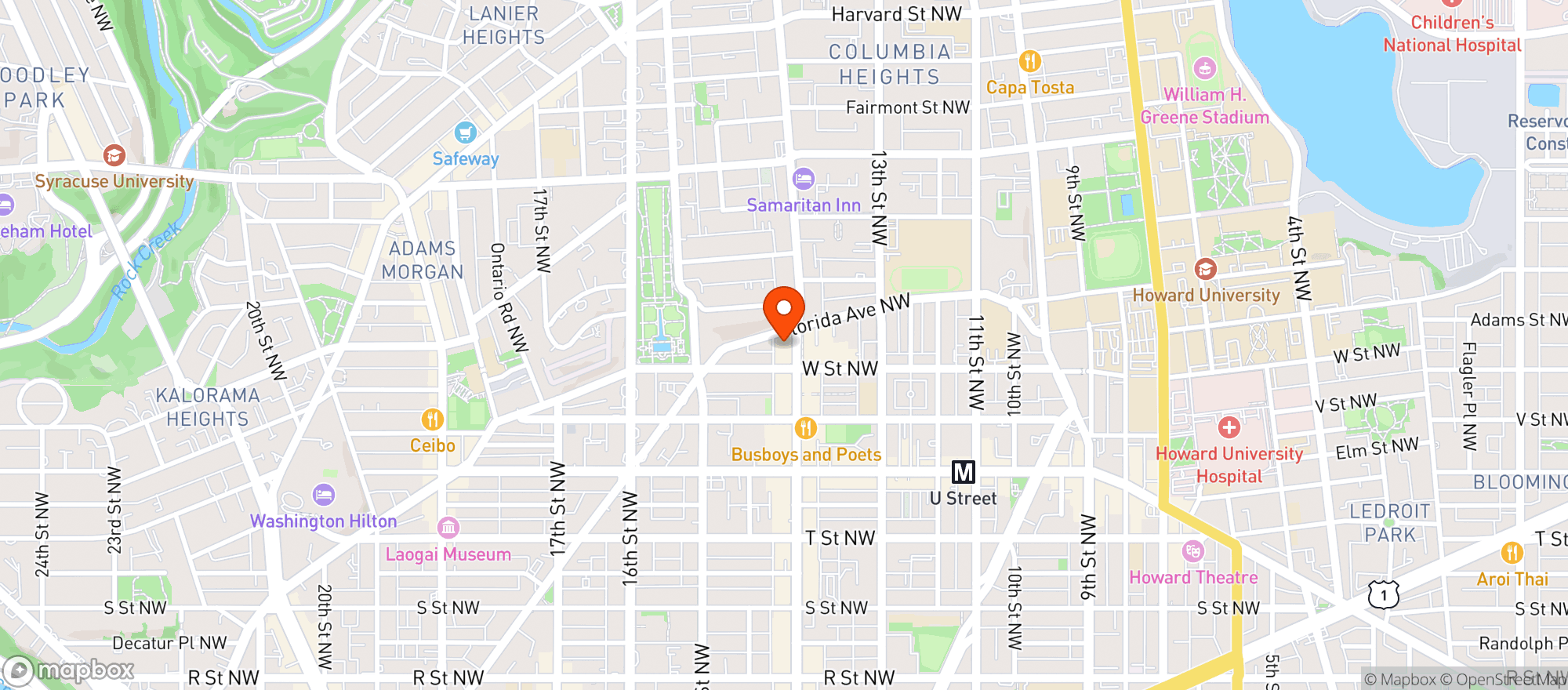 Map showing Restaurant Judy