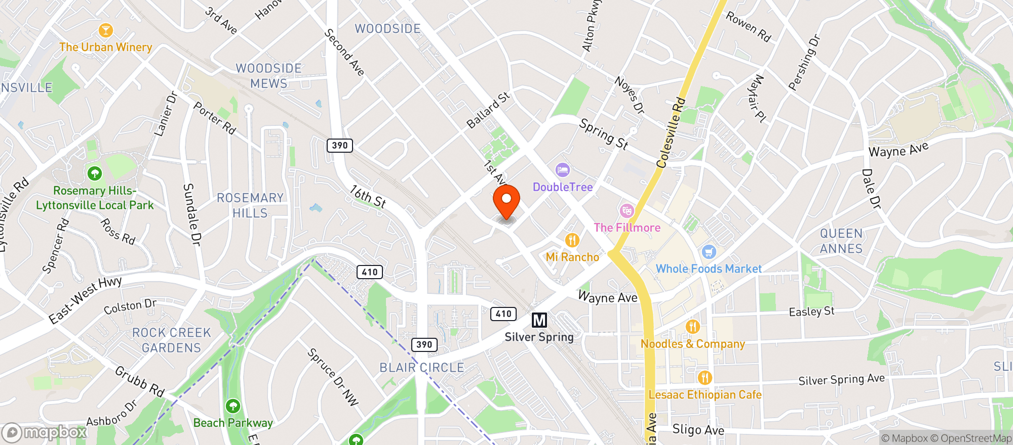 Map showing Fenwick Beer & Wine