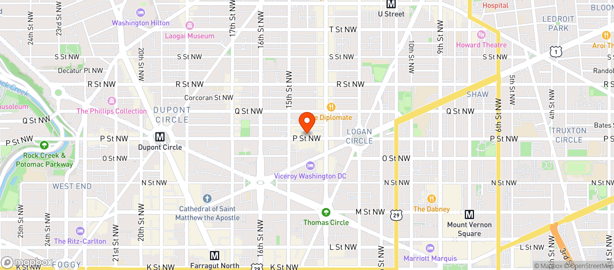 Map showing Stoneys