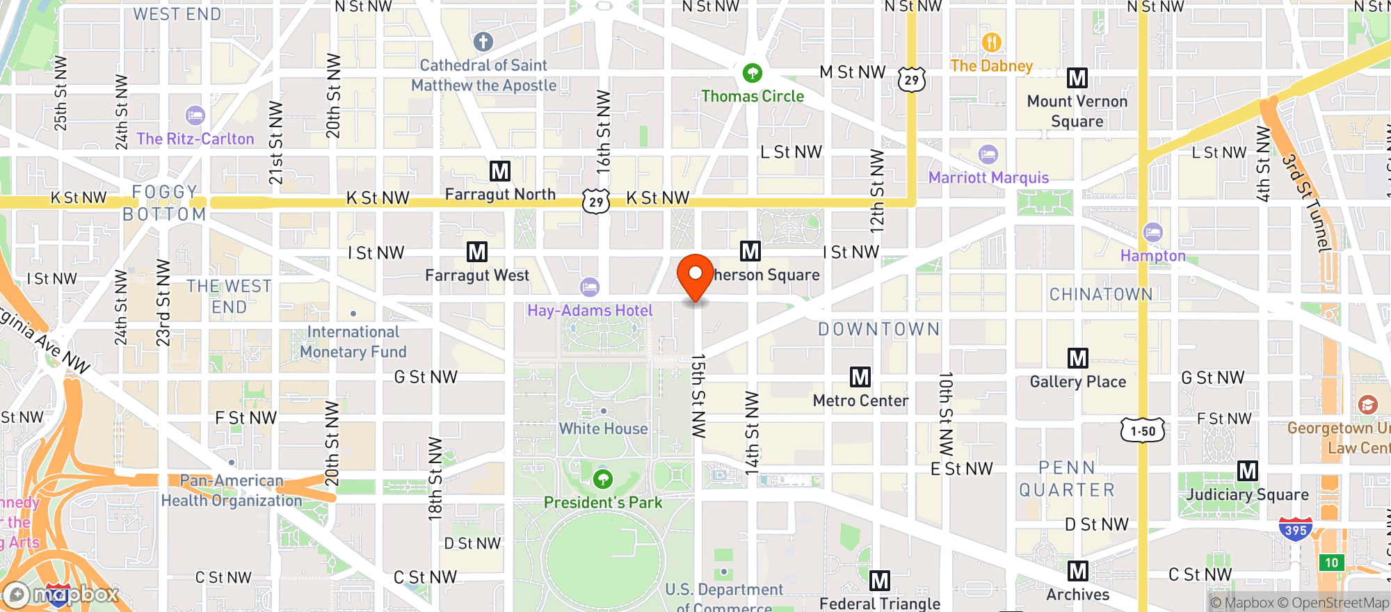 Map showing Joes Seafood