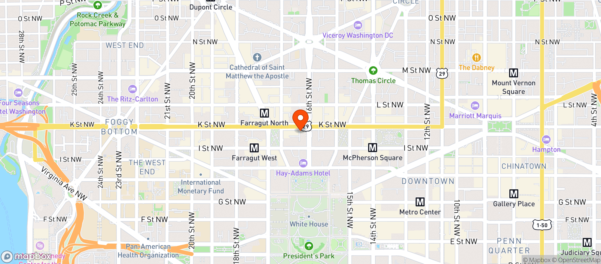 Map showing Blunt Dc