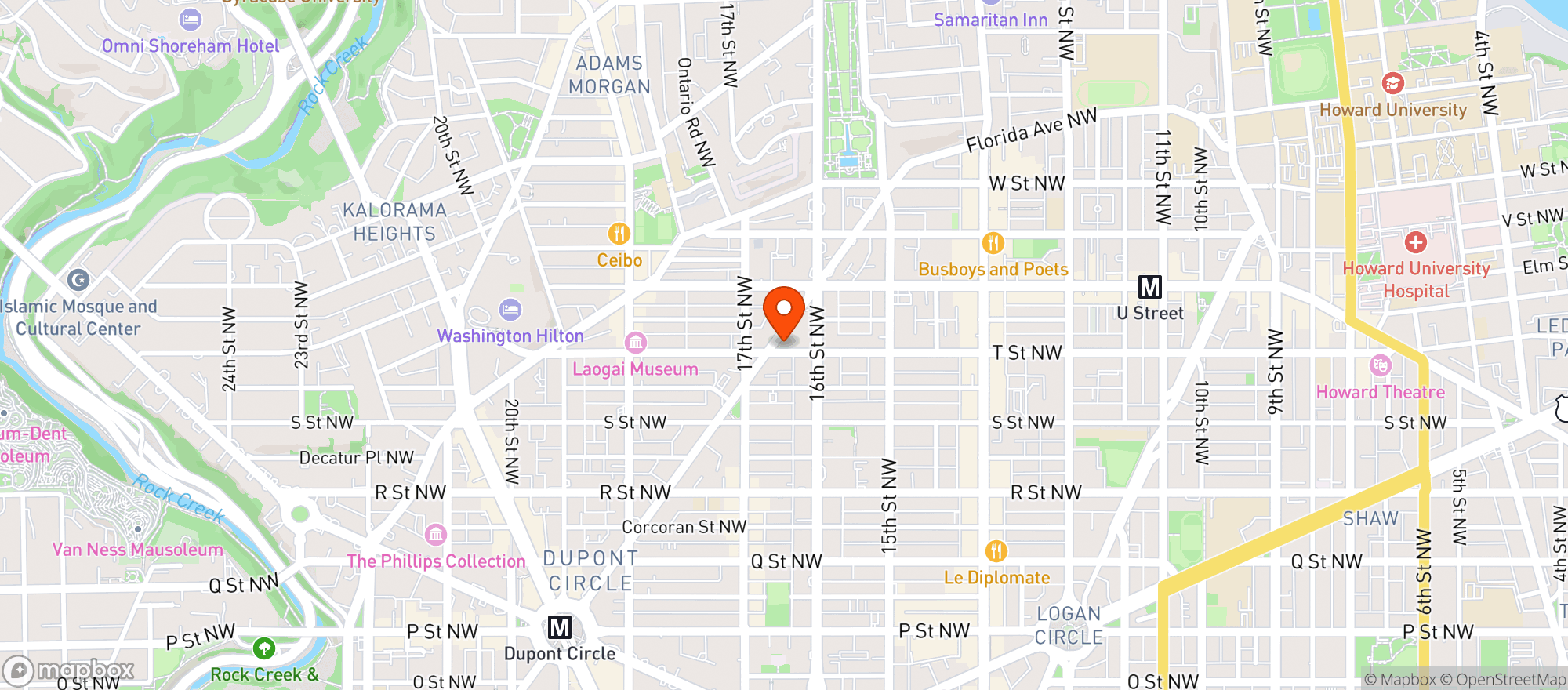 Map showing Freedom Market