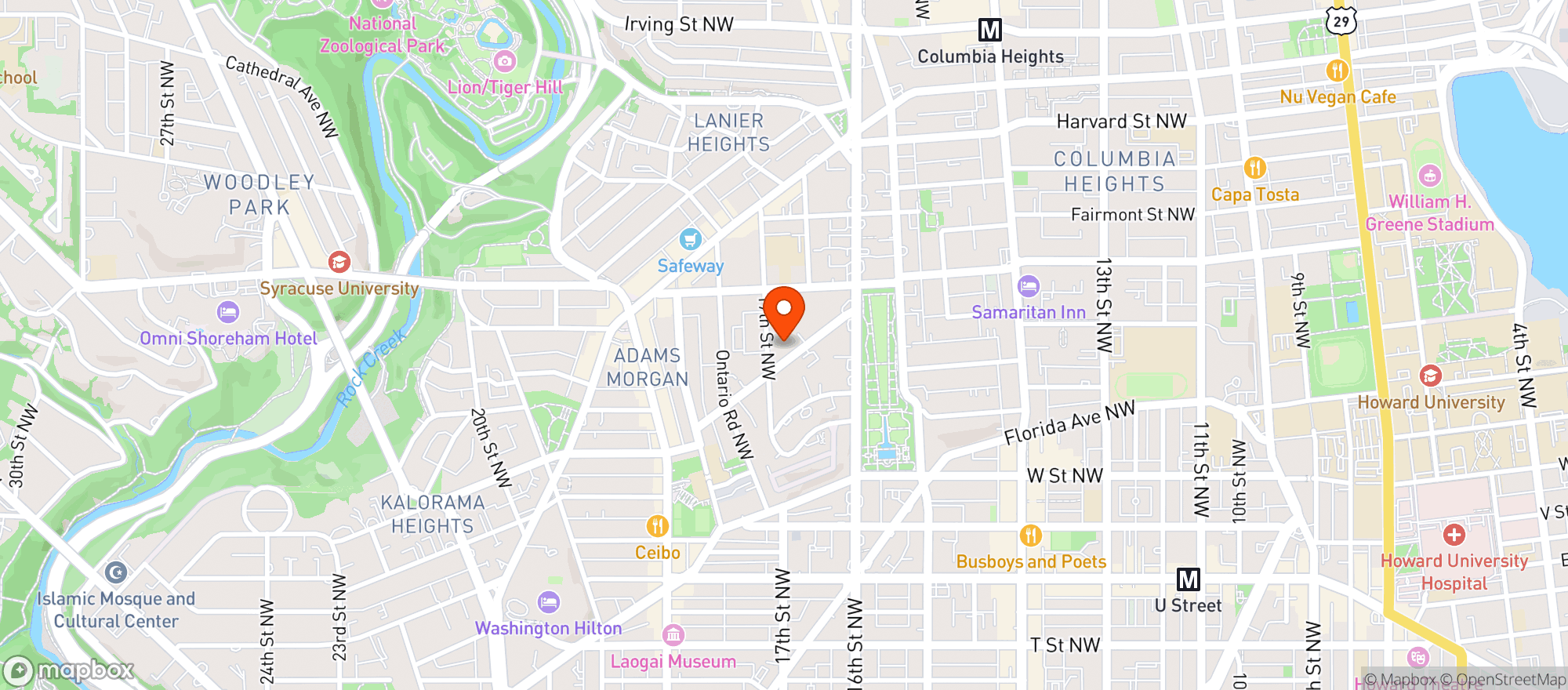 Map showing Harris Teeter