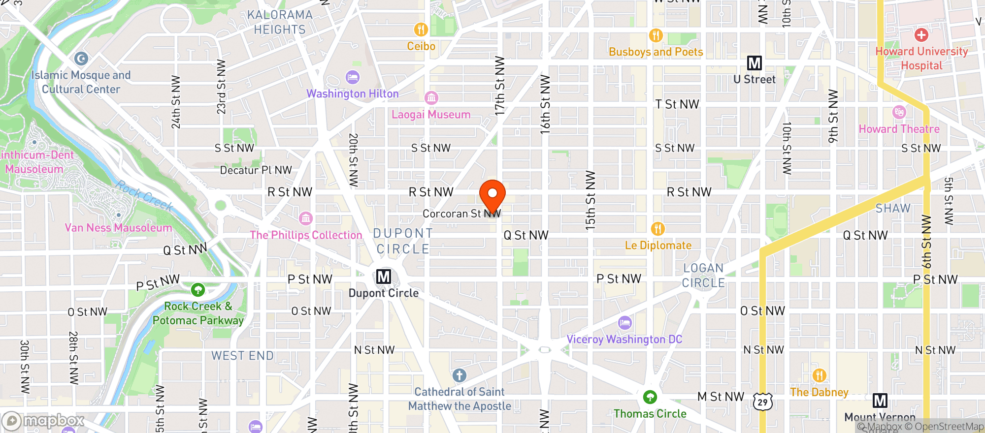 Map showing Cairo Liquor Store