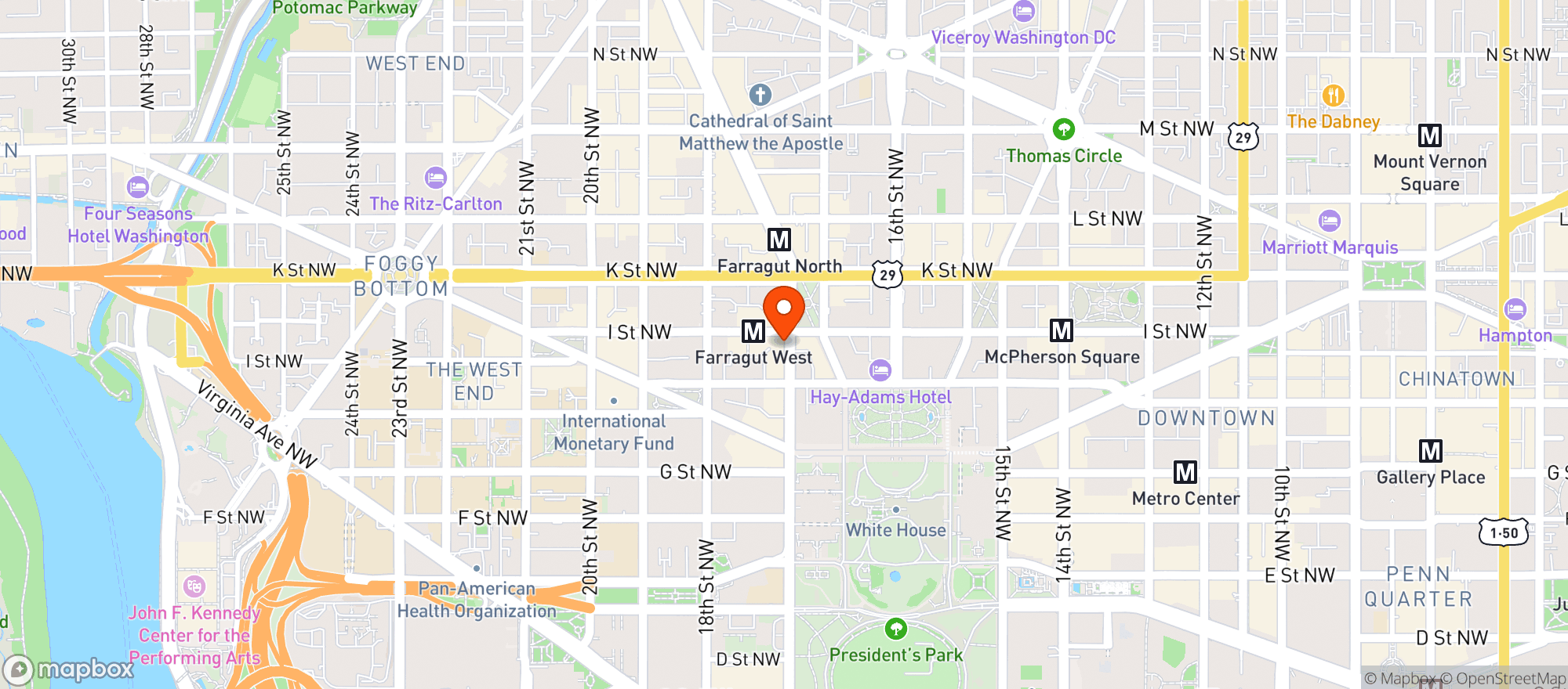 Map showing Foxtrot