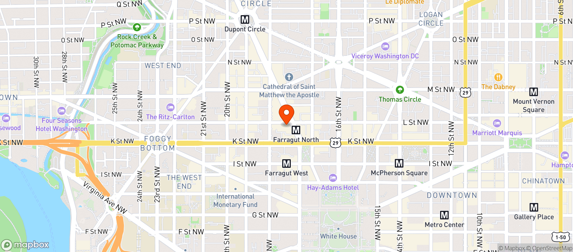 Map showing Gnc