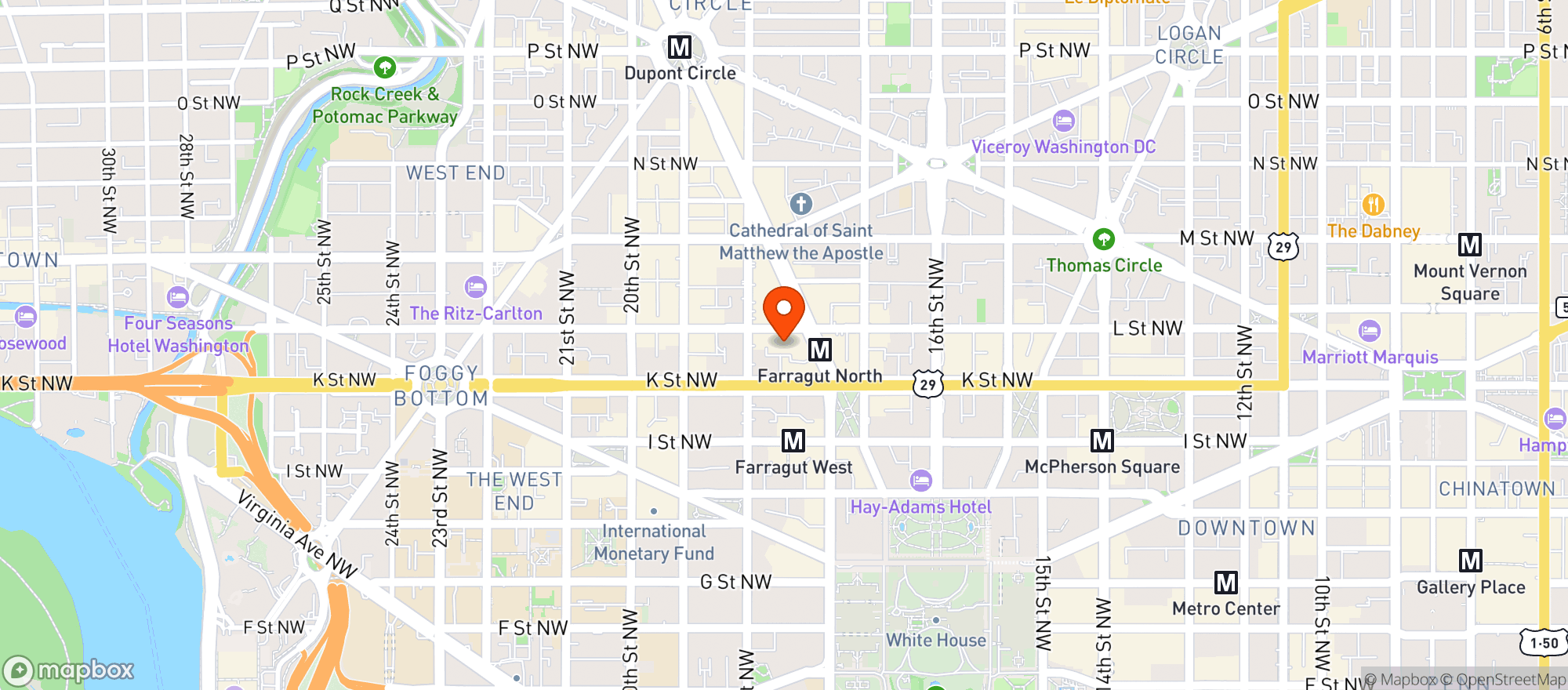 Map showing Mortons The Steakhouse #1123
