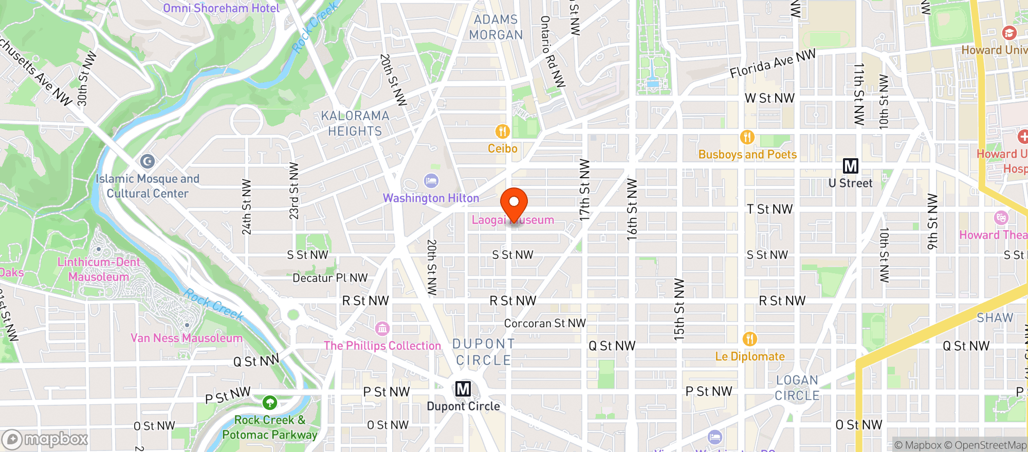 Map showing Bar Charley
