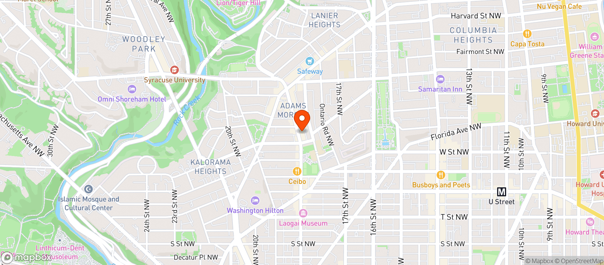 Map showing Death Punch Bar