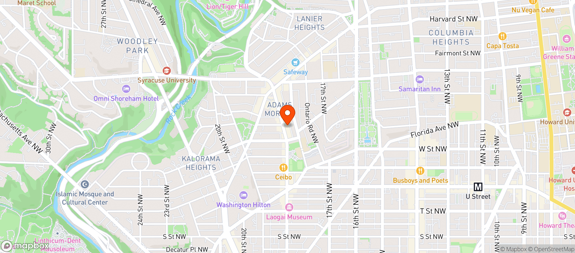 Map showing Johnny Pistolas