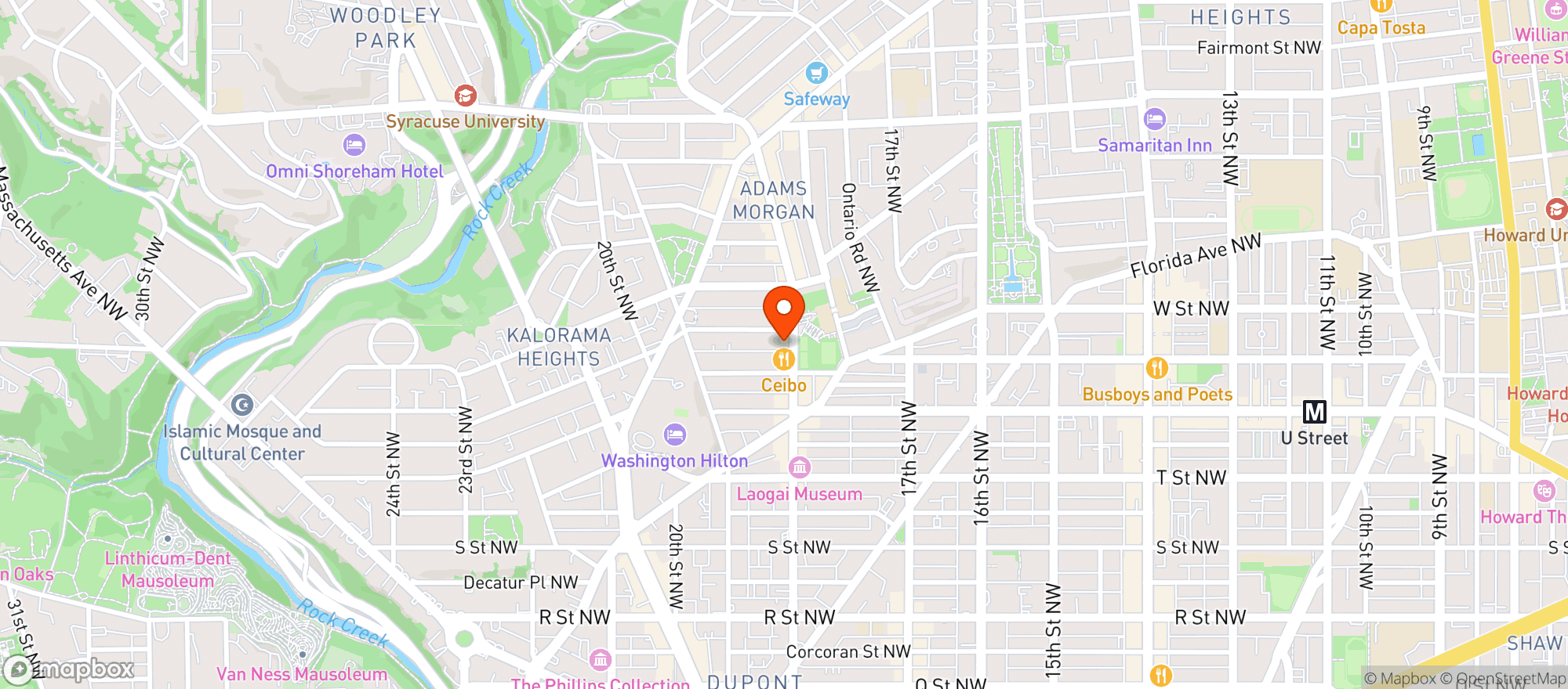 Map showing Funky Piece