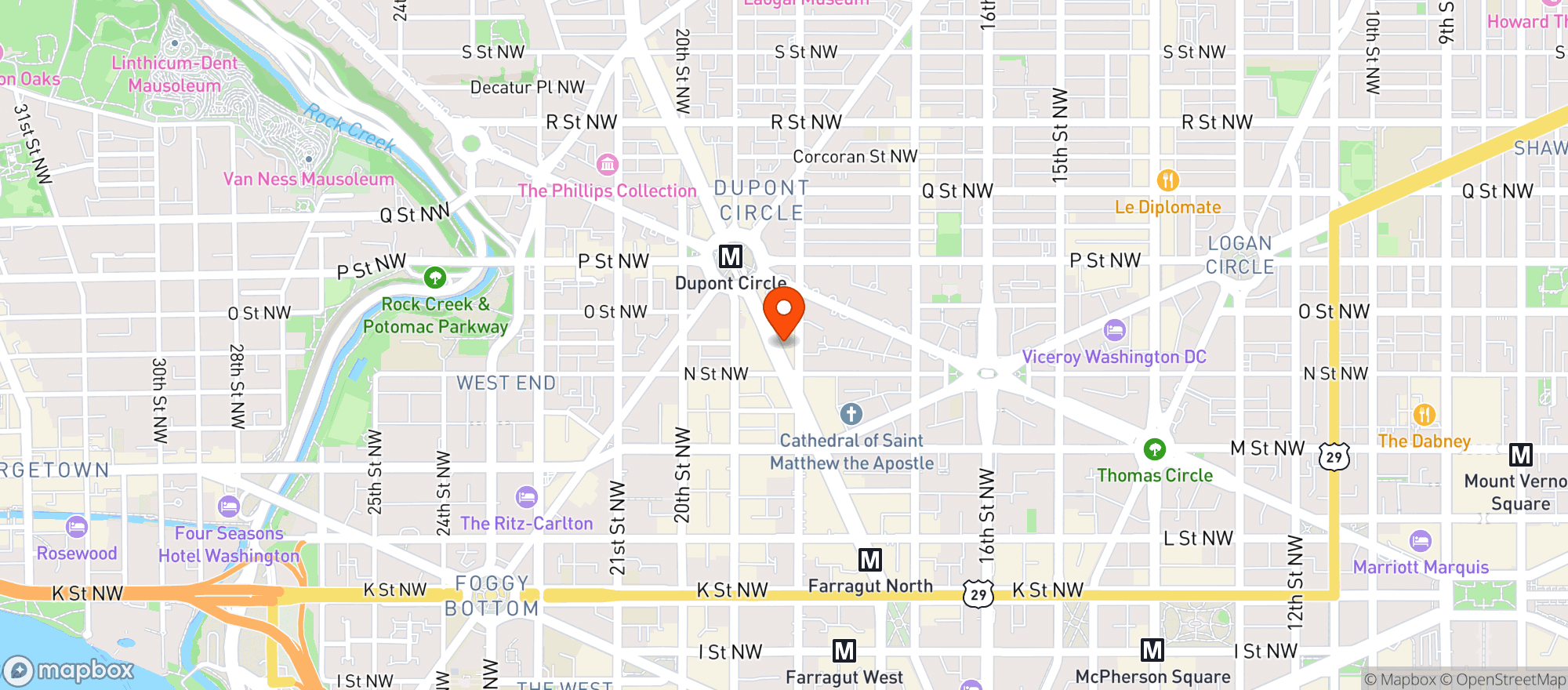 Map showing Mad Hatter