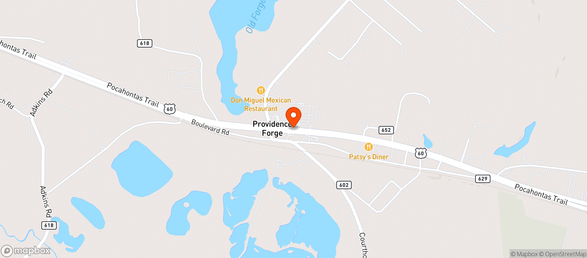 Map showing Food Lion