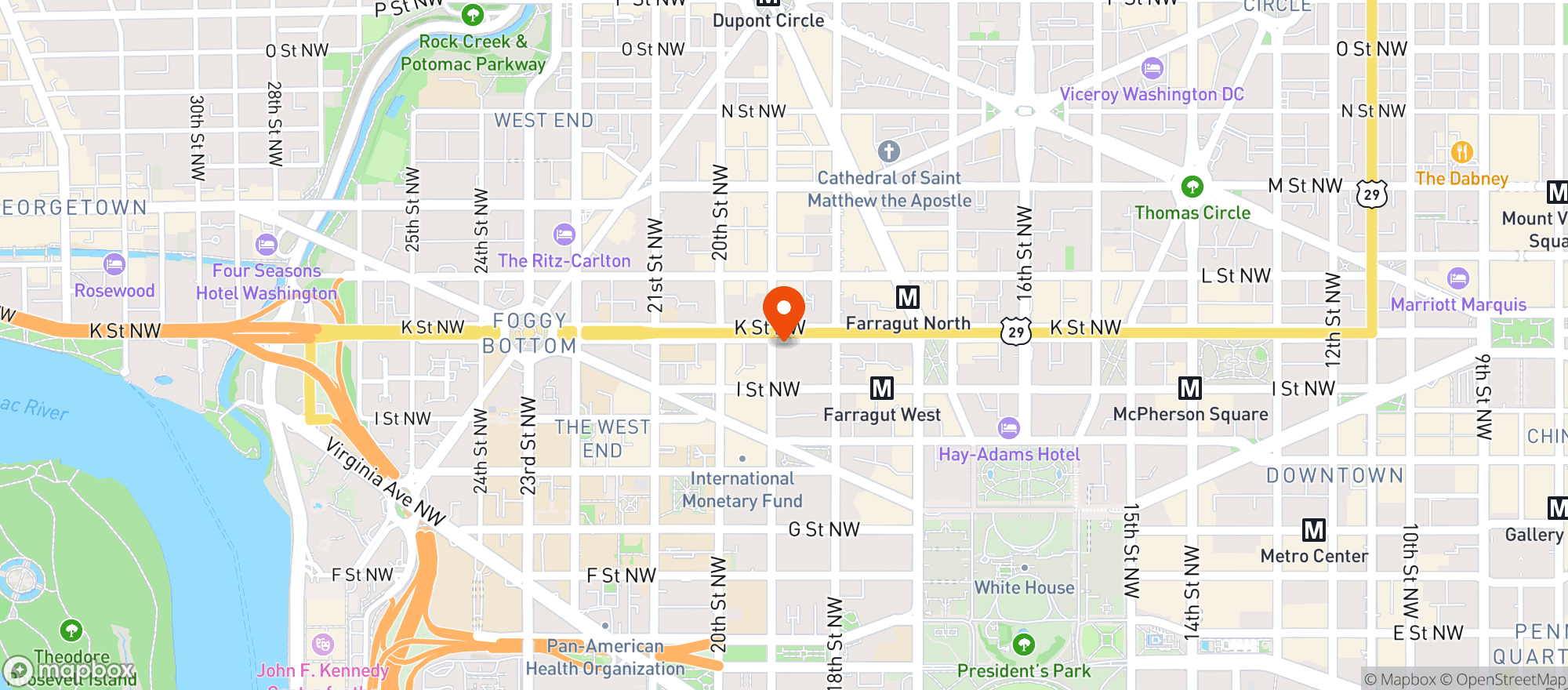 Map showing Atrium Bar