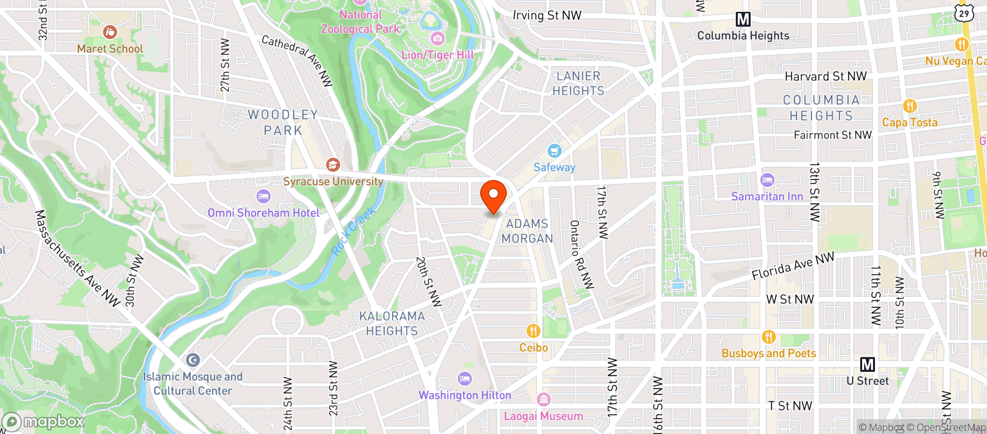 Map showing Easy Tiger Tavern #0