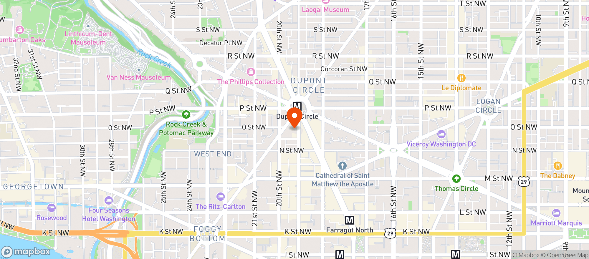 Map showing Swingers Golf
