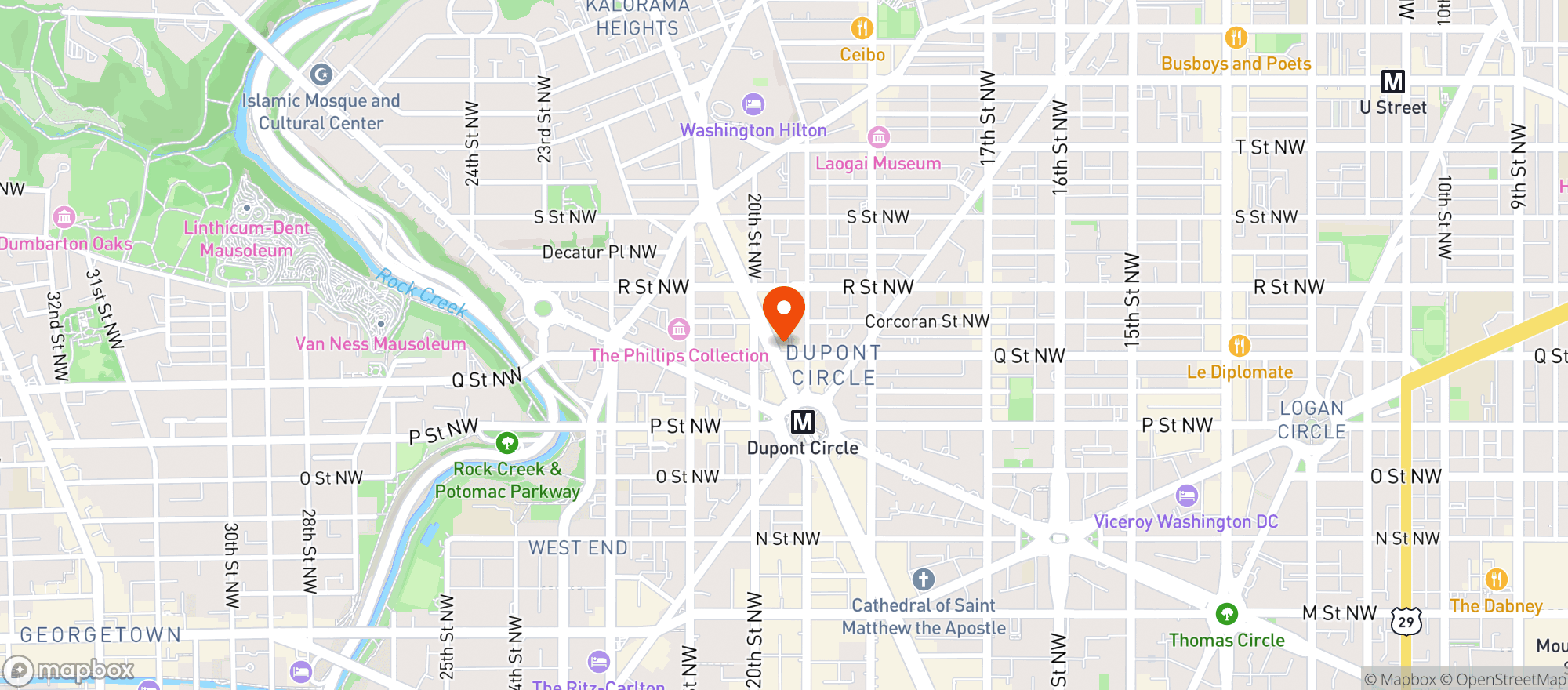 Map showing Foxtrot