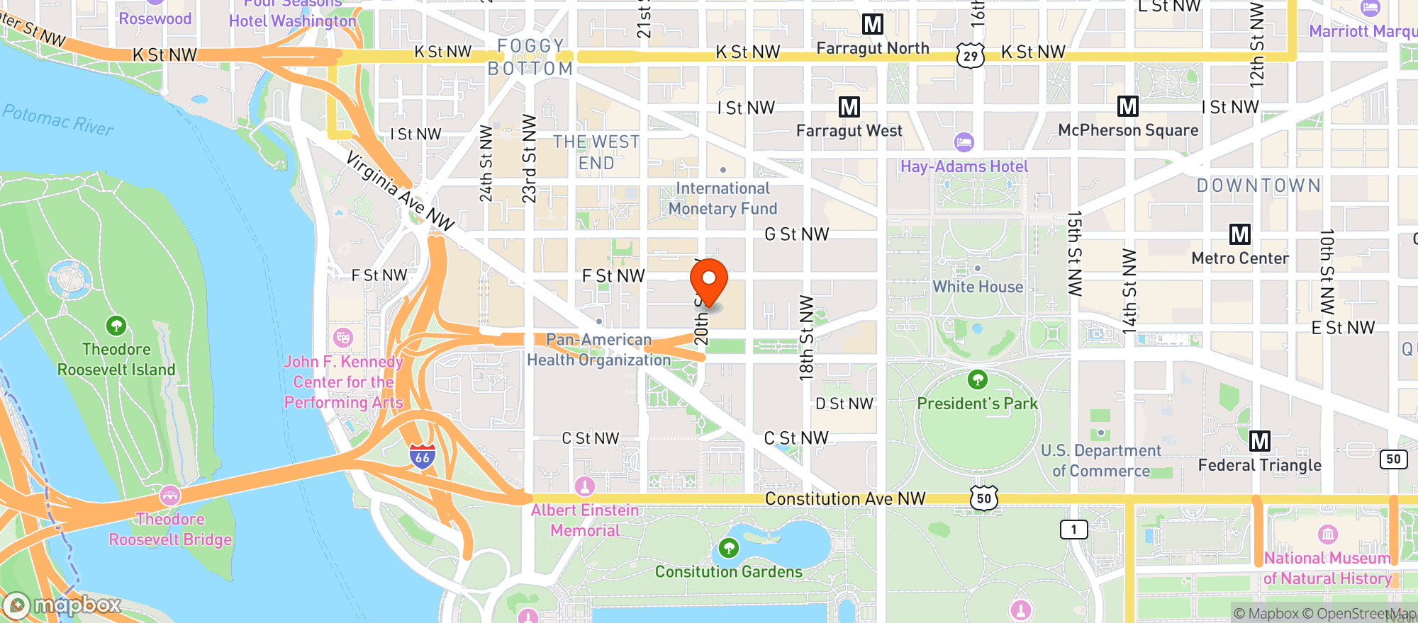 Map showing Courtyard By Marriott #wasfb