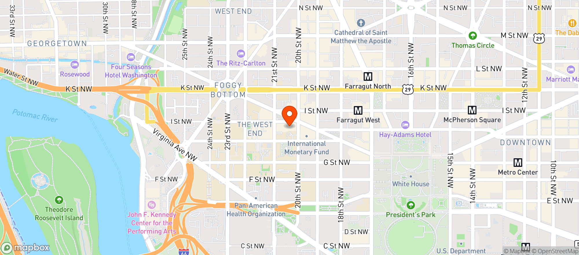 Map showing Dukes Grocery