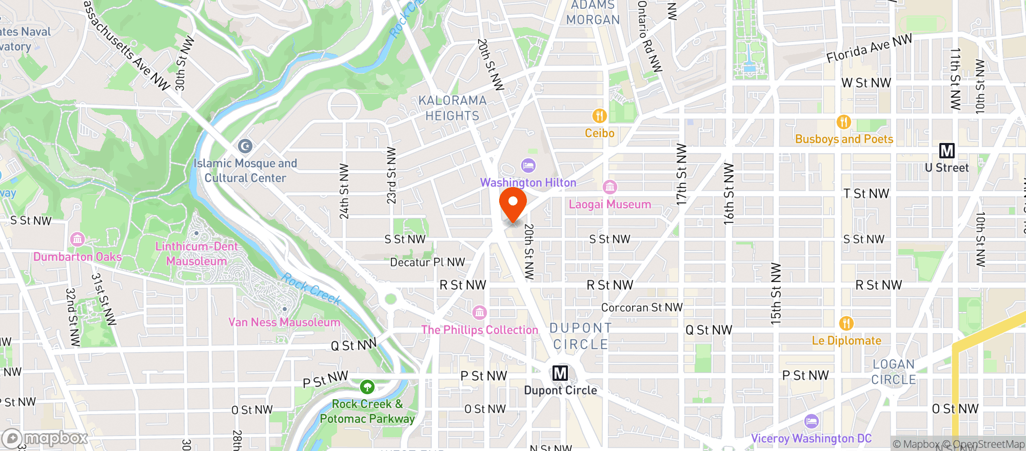 Map showing Universal Wine & Spirits