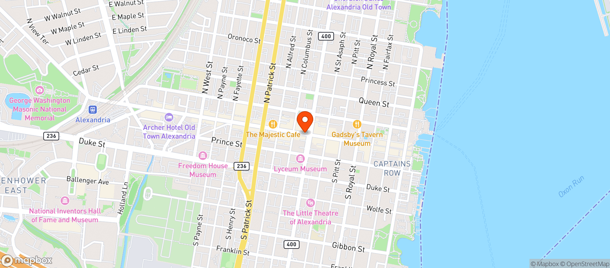 Map showing Epicure On King