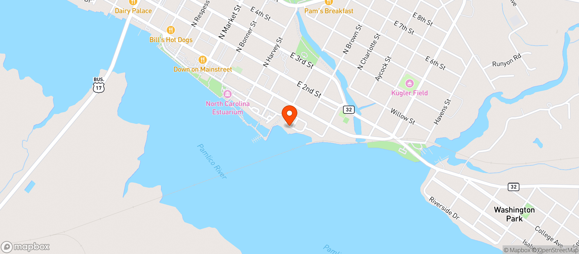 Map showing Walmart Supercenter