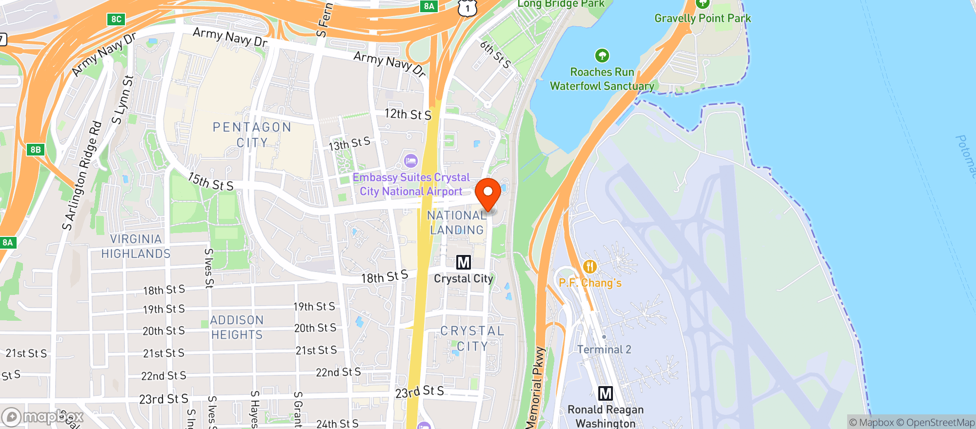 Map showing Amazon Fresh