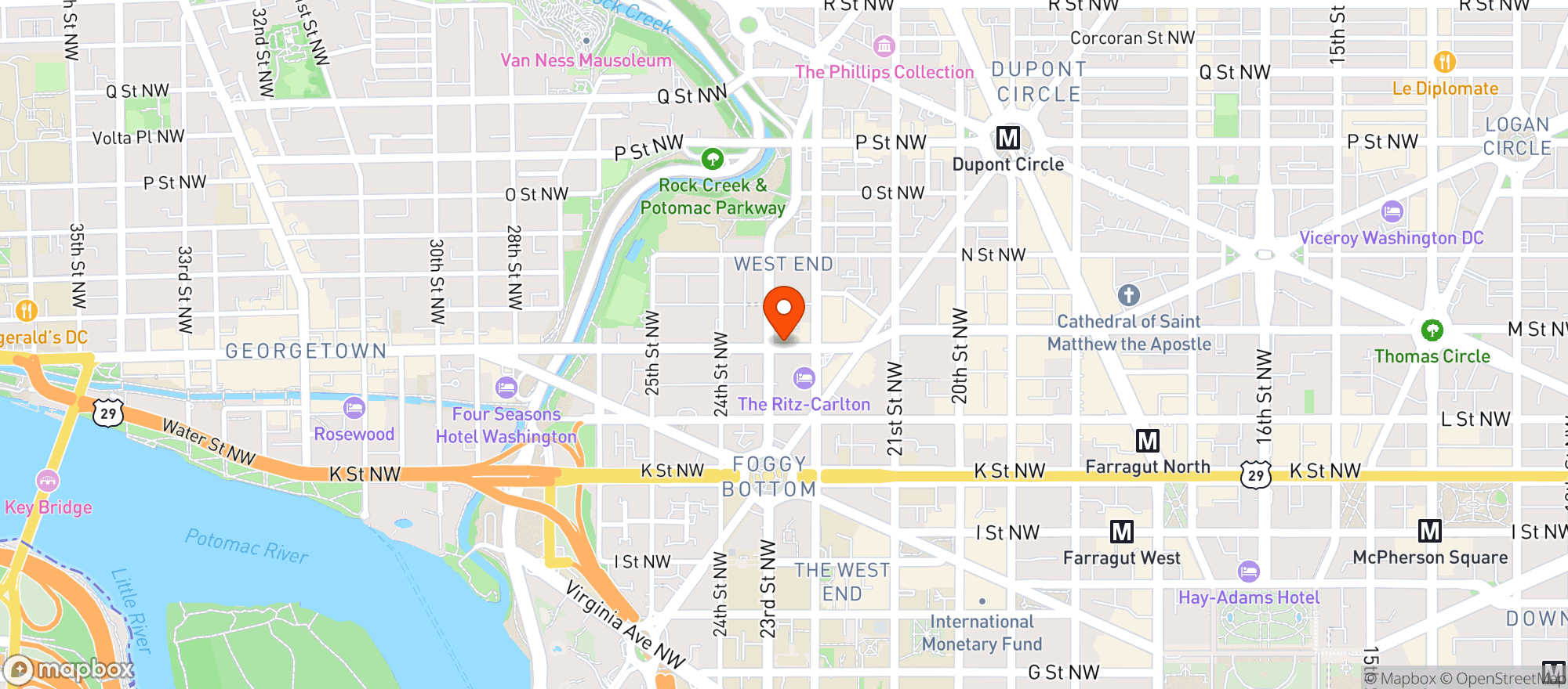 Map showing Squash On Fire