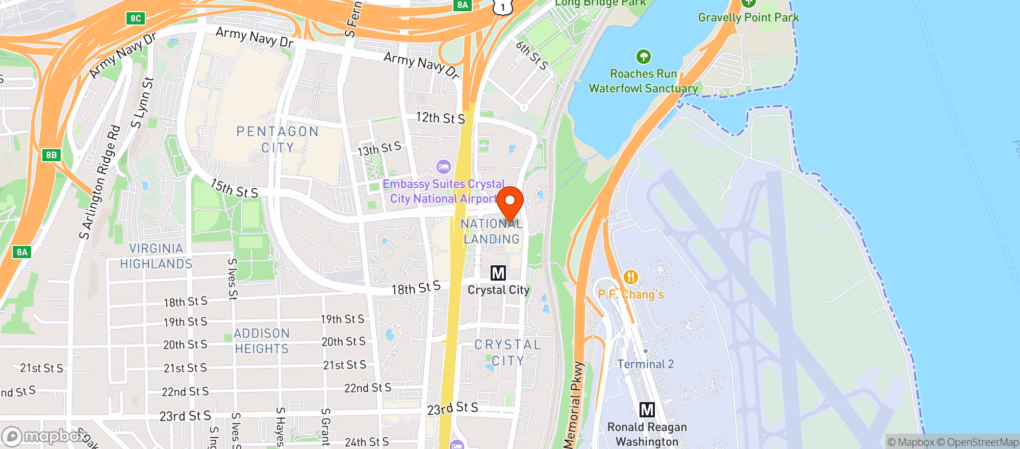 Map showing Tacombi Arlington