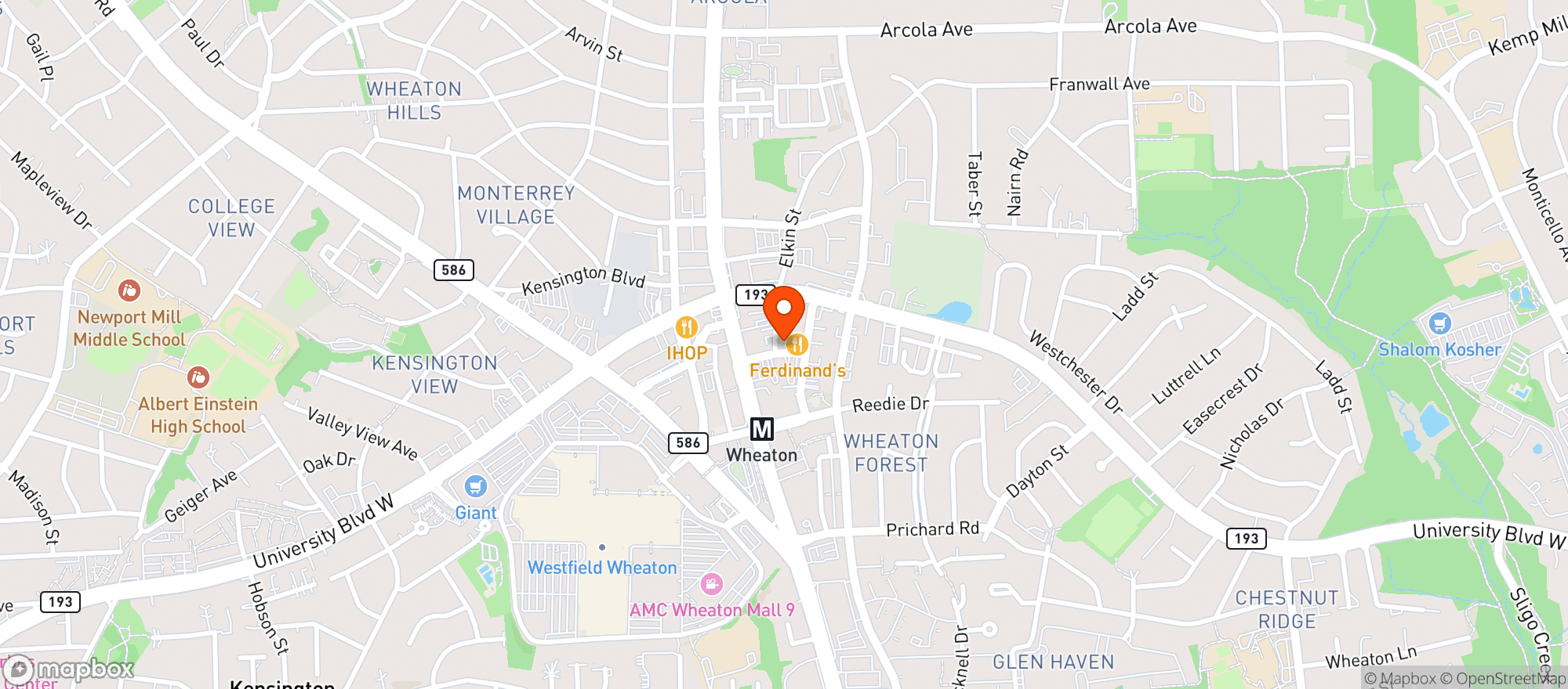 Map showing The Limerick Pub