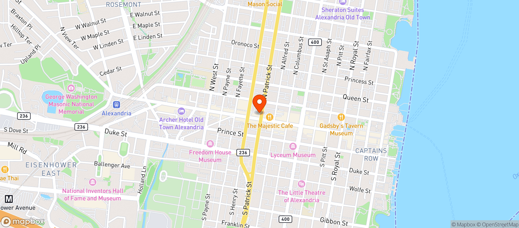 Map showing Wine Gallery 108 - Va