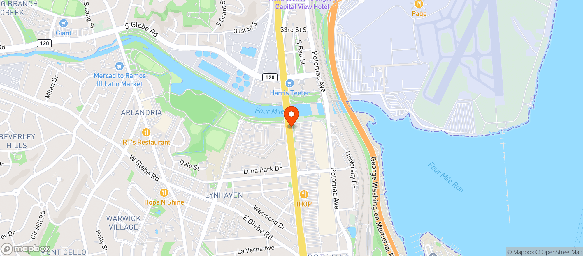 Map showing Total Wine & More